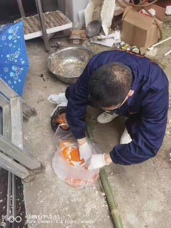 2022年3月19日重庆市万州区高警办公楼除四害预防蛇服务由重庆市米奇环保科技有限公司万州分公司承接，并顺利完成任务，且得到用户一致好评。